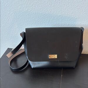 Kate Spade Black Crossbody Bag with Gold Hardware